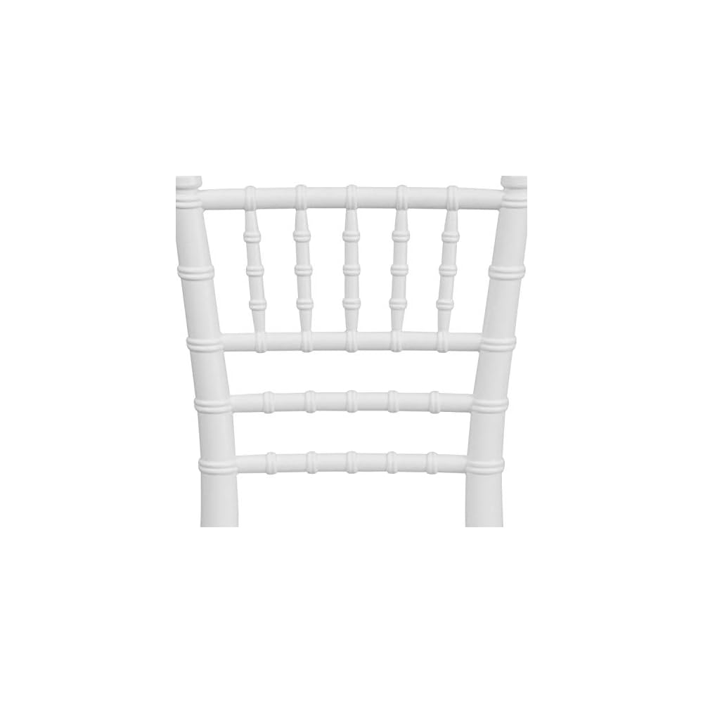 Flash Furniture Hercules Kids Resin Chiavari Chair, White