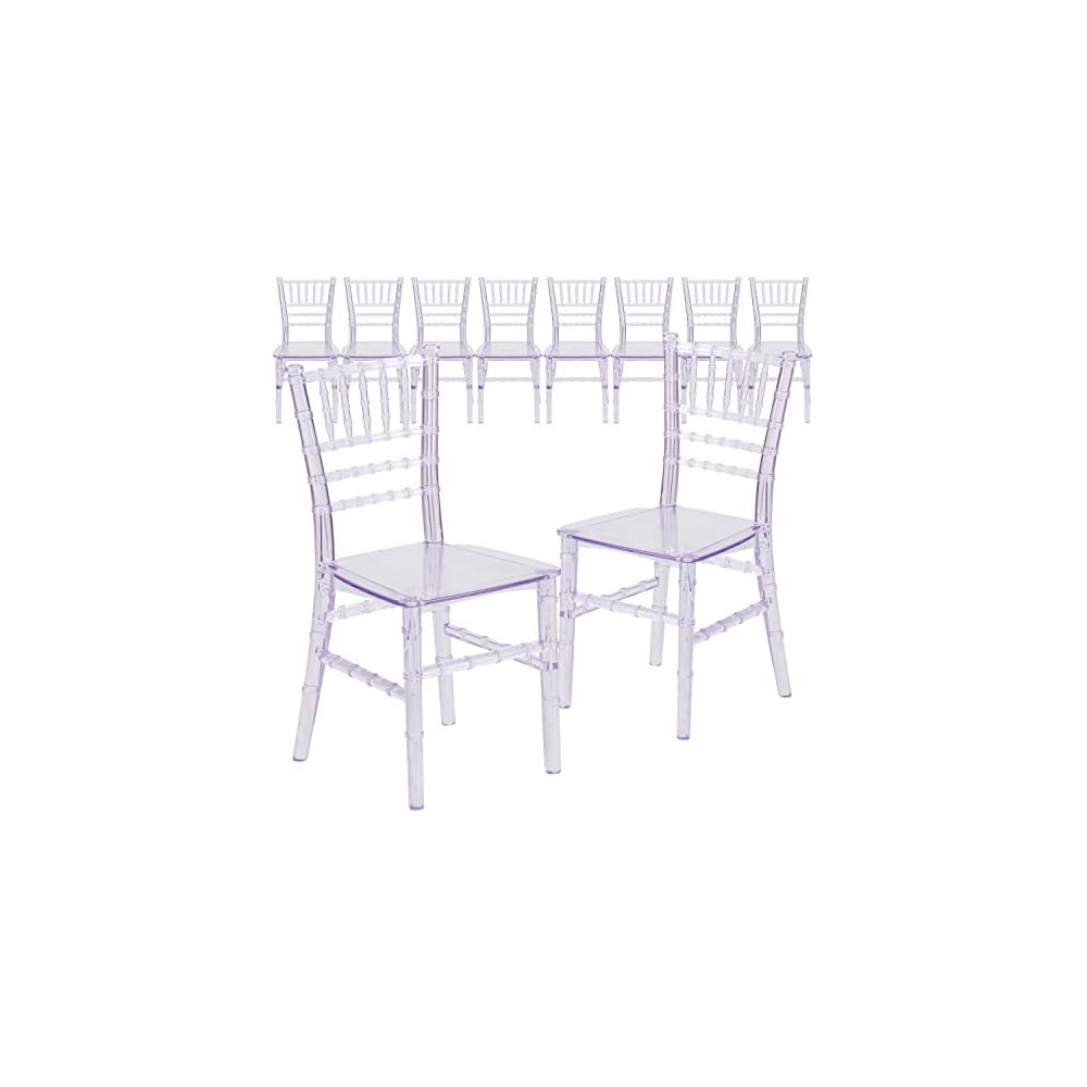 Flash Furniture Hercules Kids Resin Chiavari Chair, White